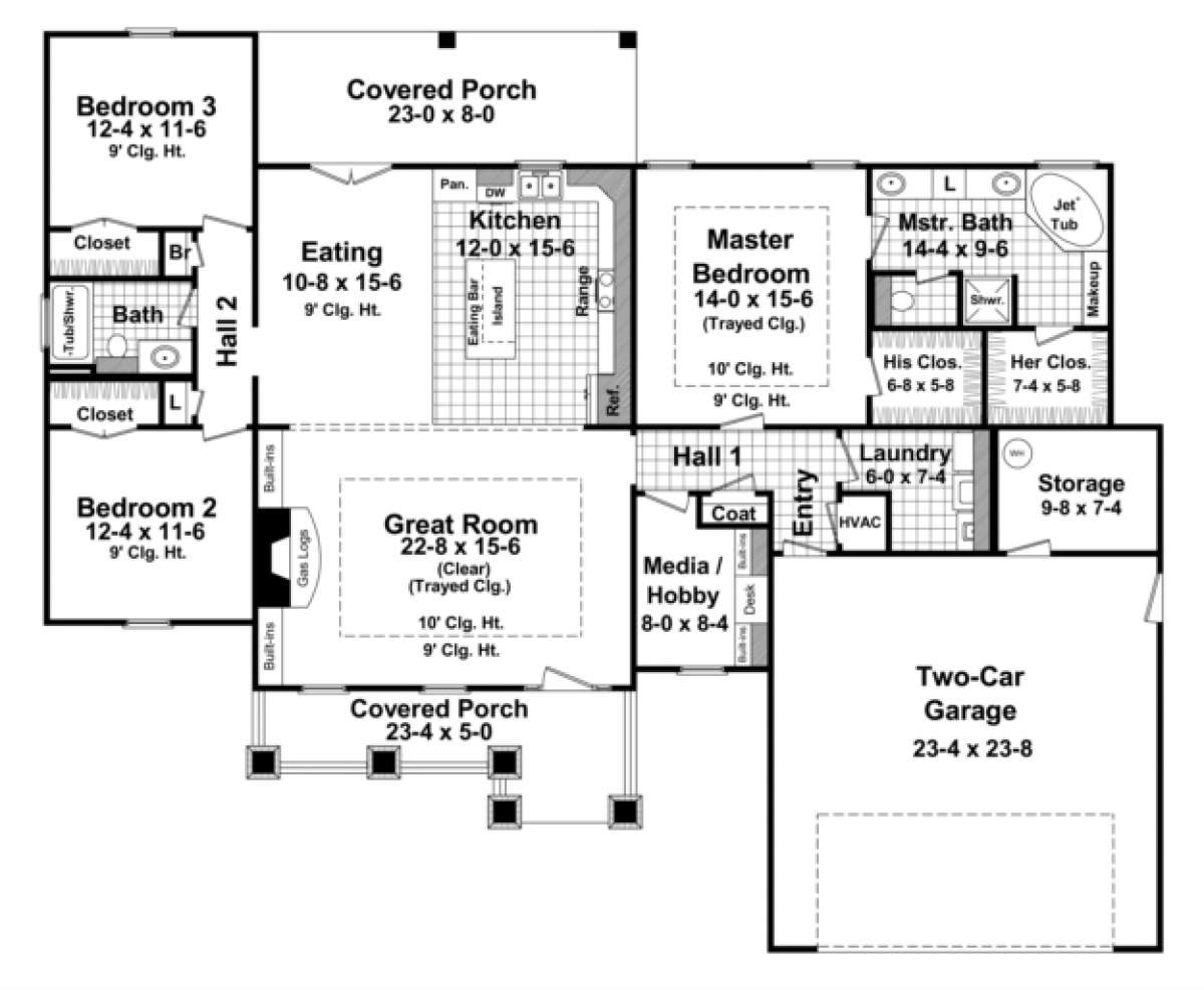 Main Floor for House Plan #348-00086