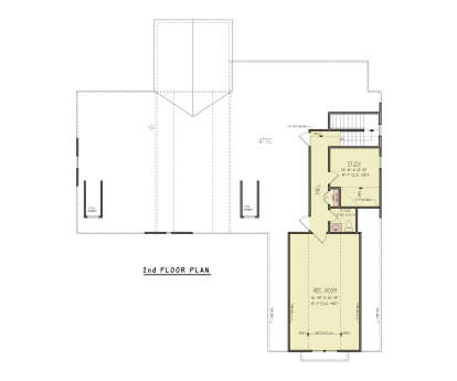 Second Floor for House Plan #699-00568