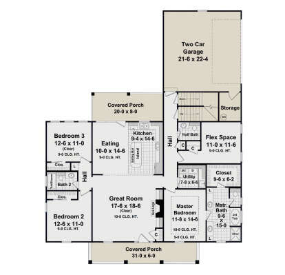 Main Floor for House Plan #348-00087