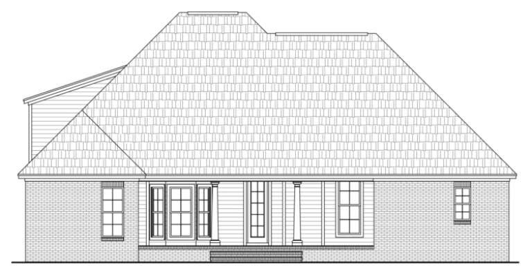 European House Plan #348-00088 Elevation Photo