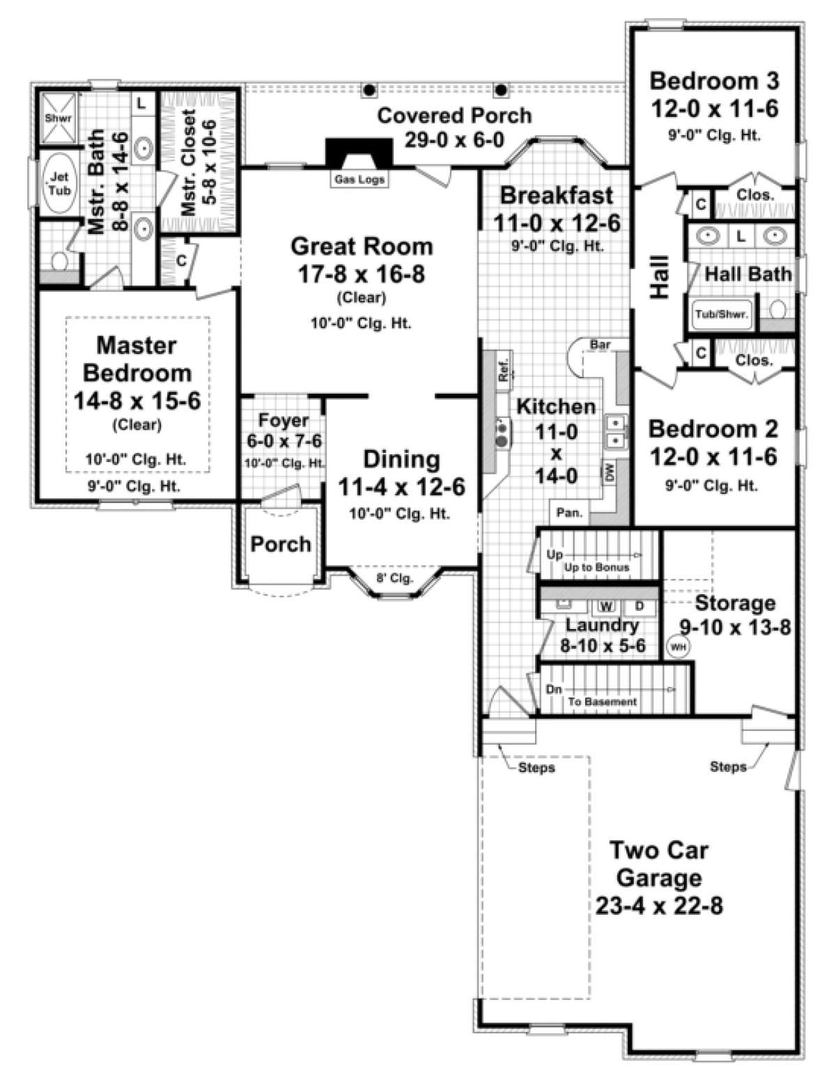 Main Floor for House Plan #348-00088