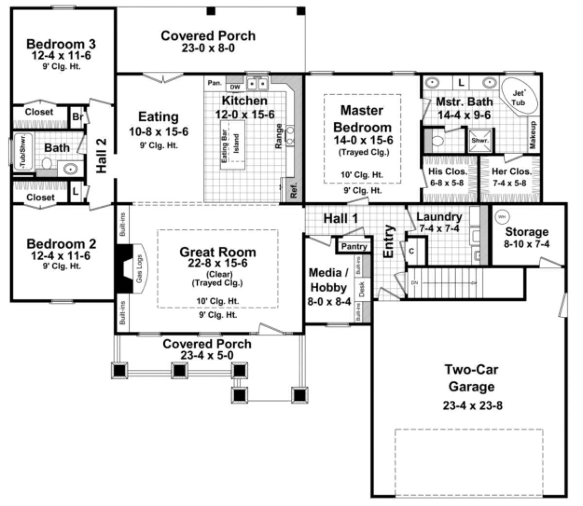 Main Floor for House Plan #348-00089
