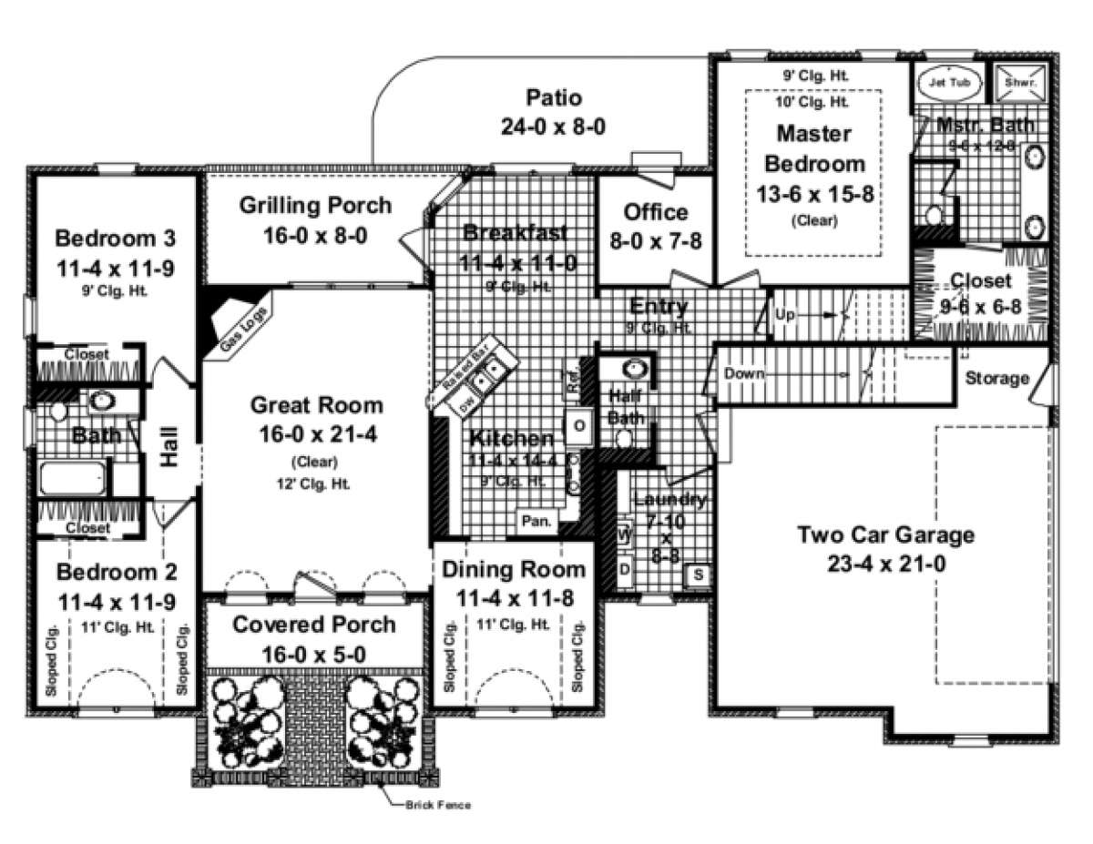 Main Floor for House Plan #348-00090