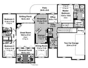 Main Floor for House Plan #348-00090