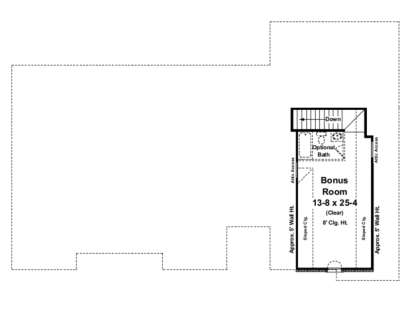 Bonus Room for House Plan #348-00090