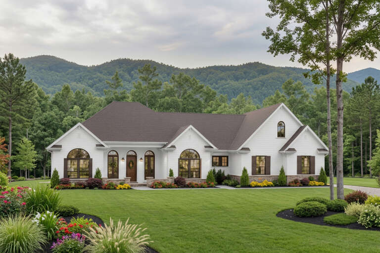 House Plan House Plan #3695 Angled Front Elevation