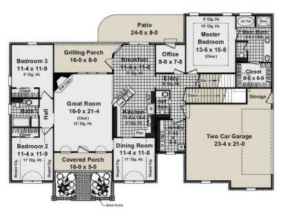 Main Floor for House Plan #348-00092