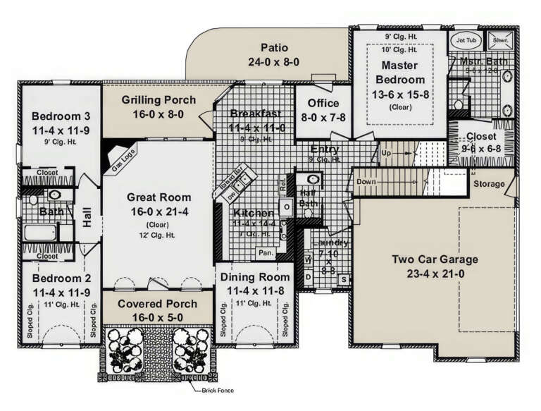 House Plan House Plan #3696 Drawing 1