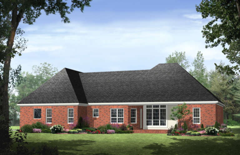 European House Plan #348-00093 Elevation Photo