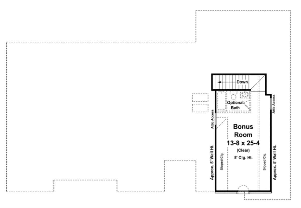 Bonus Room for House Plan #348-00093