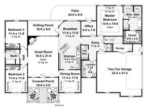 Main Floor for House Plan #348-00094