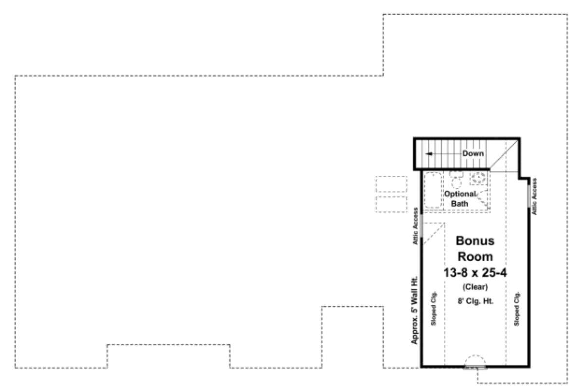 Bonus Room for House Plan #348-00094