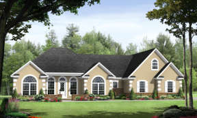 Country House Plan #348-00095 Elevation Photo