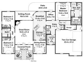 Main Floor for House Plan #348-00095