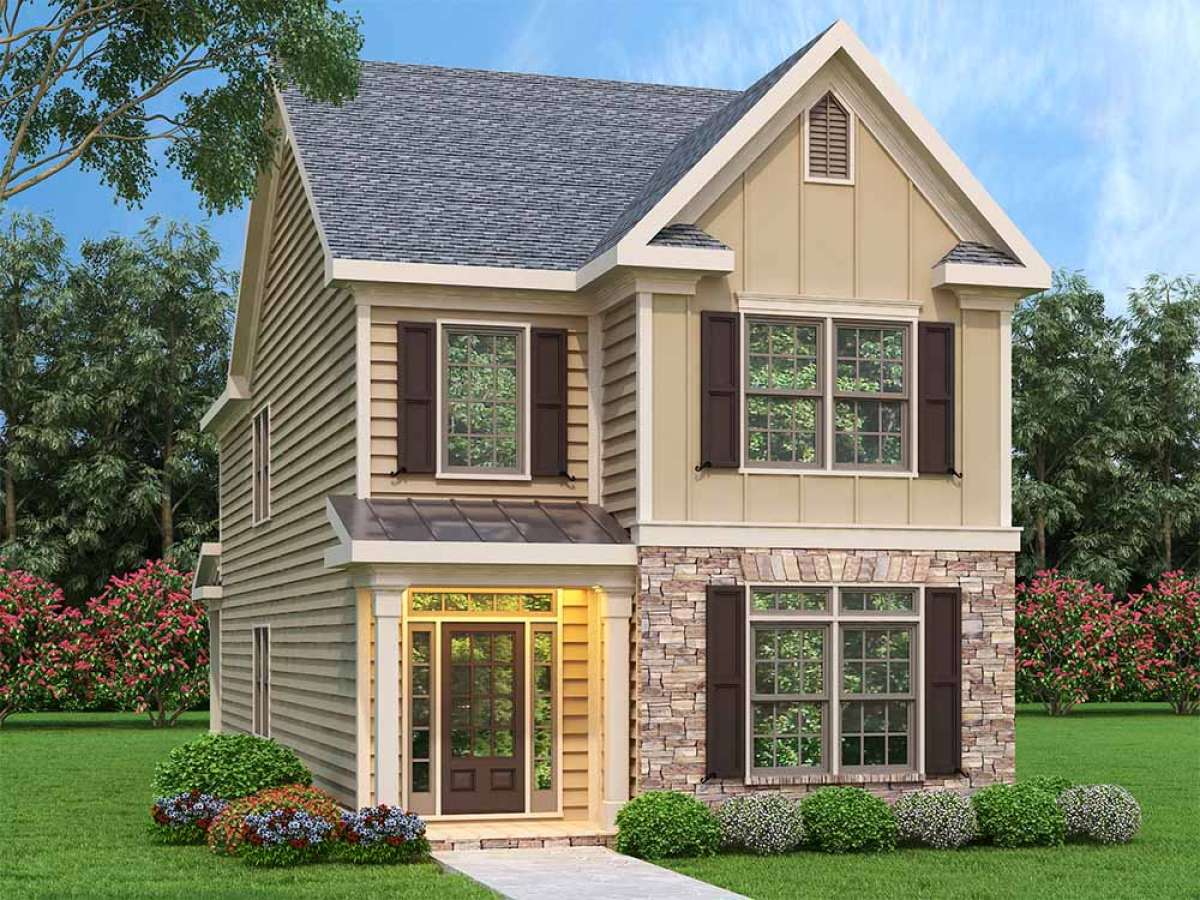 Narrow Lot Plan 1 853 Square Feet 3 Bedrooms 2 5 Narrow Lot Plan 1 853 Square Feet 3 Bedrooms 2 5