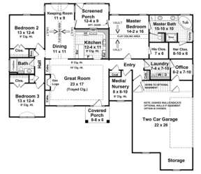Main Floor for House Plan #348-00096