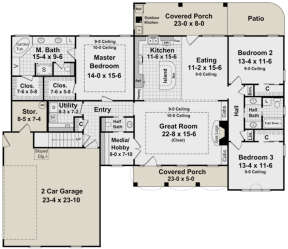 Main Floor for House Plan #348-00097