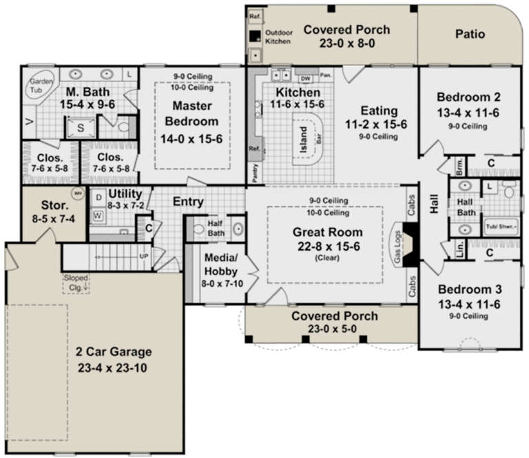 House Plan House Plan #3701 Drawing 1