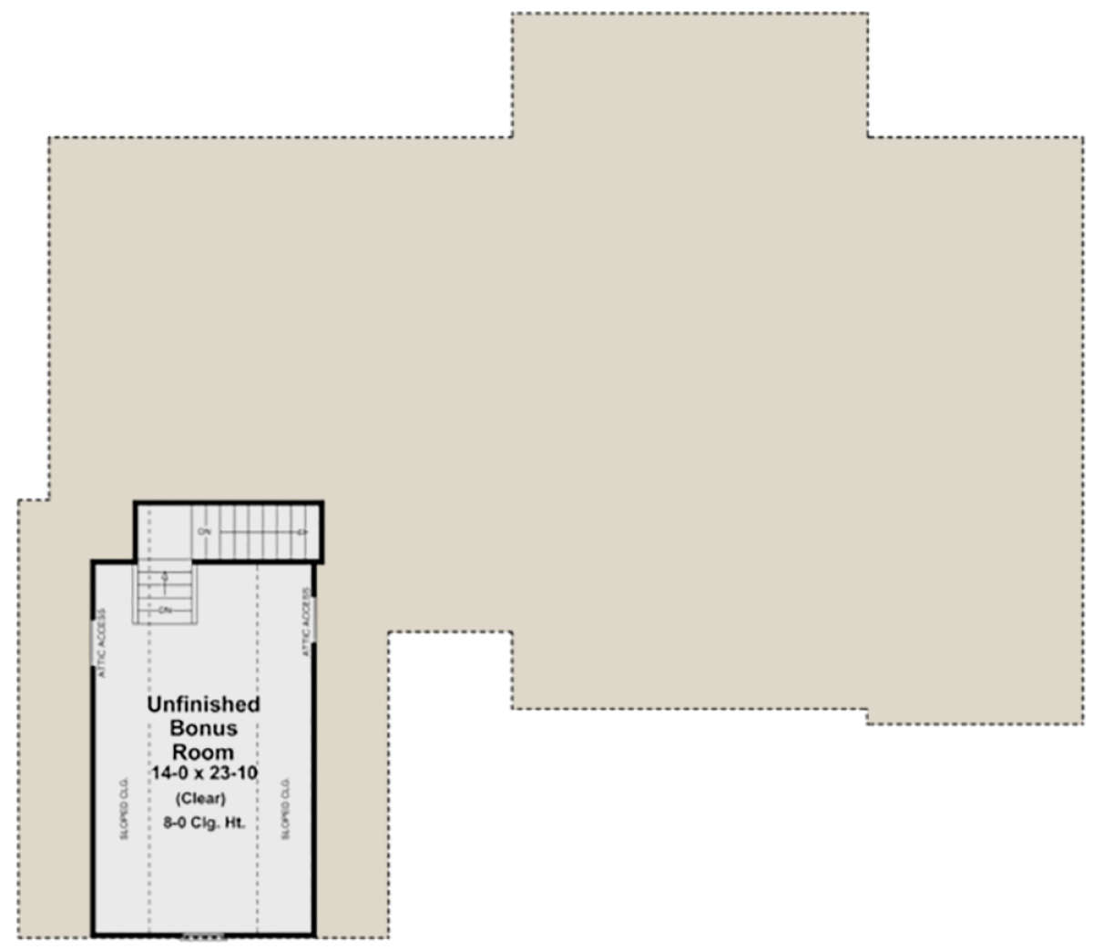 Bonus Room for House Plan #348-00097