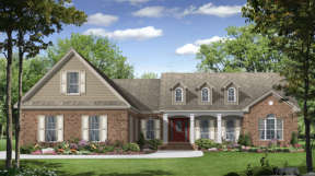Country House Plan #348-00098 Elevation Photo