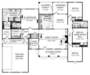 Main Floor for House Plan #348-00099