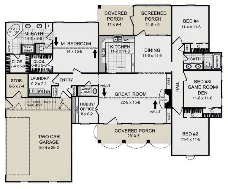 House Plan House Plan #3703 Drawing 1