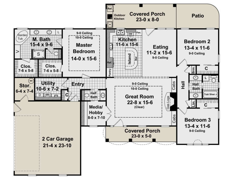House Plan House Plan #3704 Drawing 1