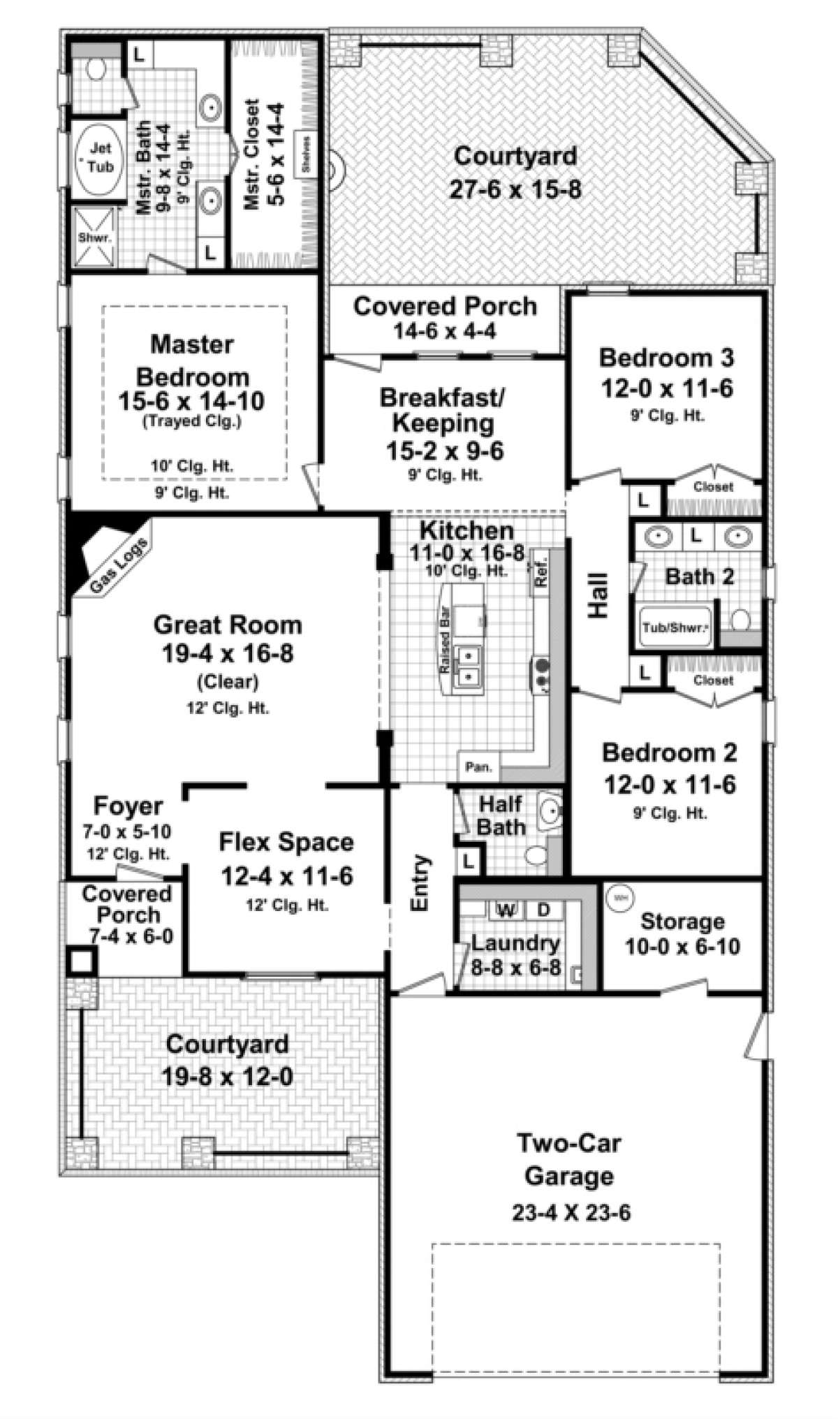 Main Floor for House Plan #348-00101