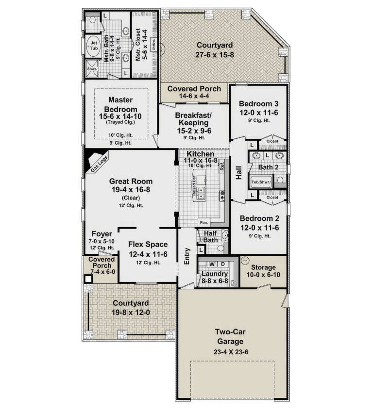 House Plan House Plan #3705 Drawing 1