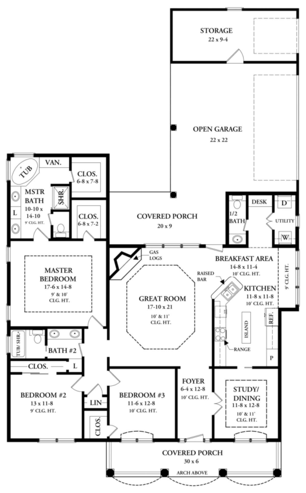 Main Floor for House Plan #348-00102