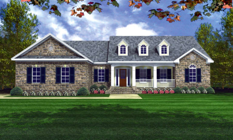 Traditional House Plan #348-00103 Elevation Photo