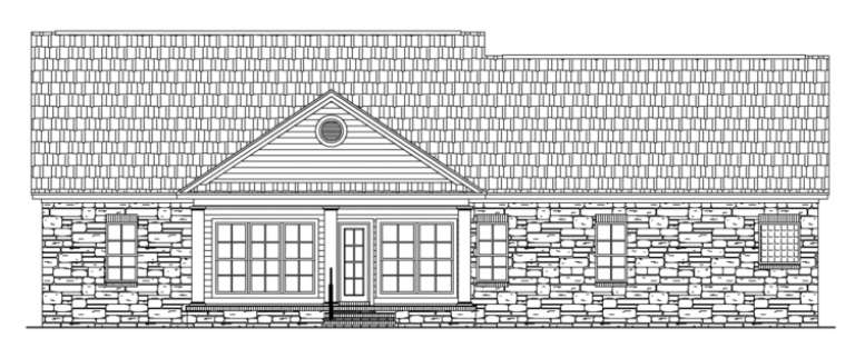 Traditional House Plan #348-00103 Elevation Photo