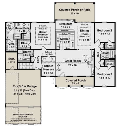 Main Floor for House Plan #348-00103