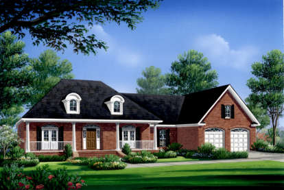 Southern House Plan #348-00105 Elevation Photo