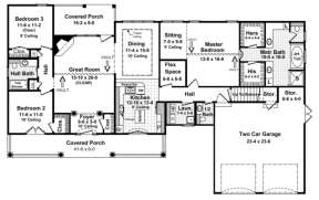 Main Floor for House Plan #348-00105