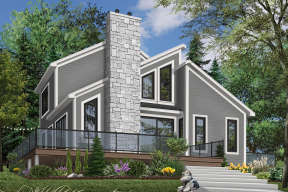 Contemporary House Plan #034-00054 Elevation Photo