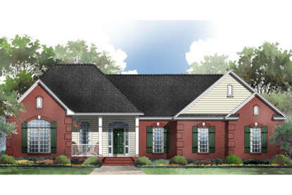 European House Plan #348-00106 Elevation Photo