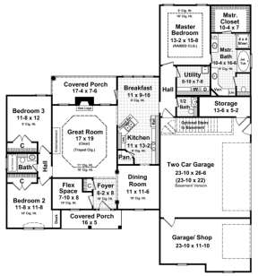 Main Floor for House Plan #348-00106