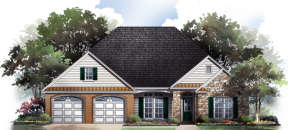 Traditional House Plan #348-00107 Elevation Photo