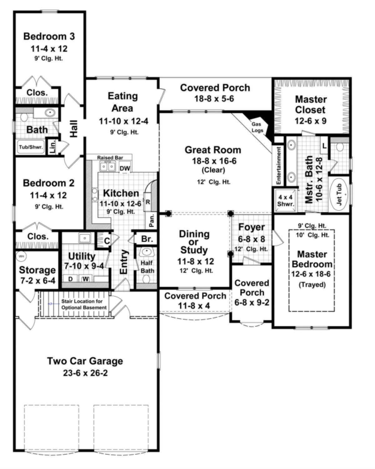 Main Floor for House Plan #348-00107