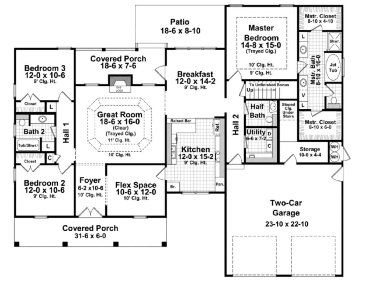 Main Floor for House Plan #348-00108