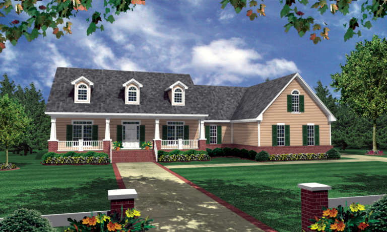 Country House Plan #348-00109 Elevation Photo