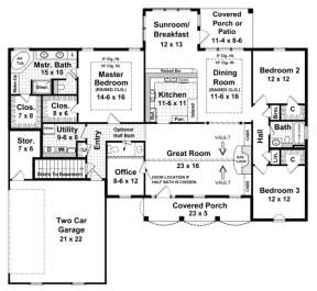 Main Floor for House Plan #348-00110