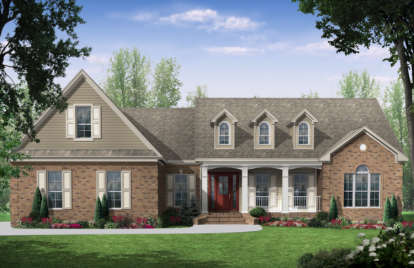 European House Plan #348-00111 Elevation Photo