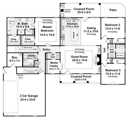 Main Floor for House Plan #348-00111