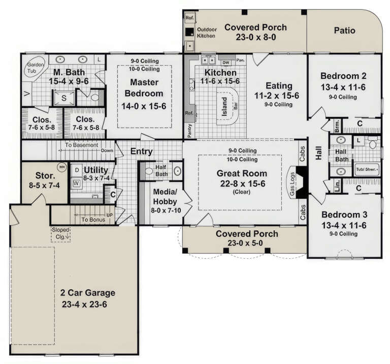 House Plan House Plan #3715 Drawing 1