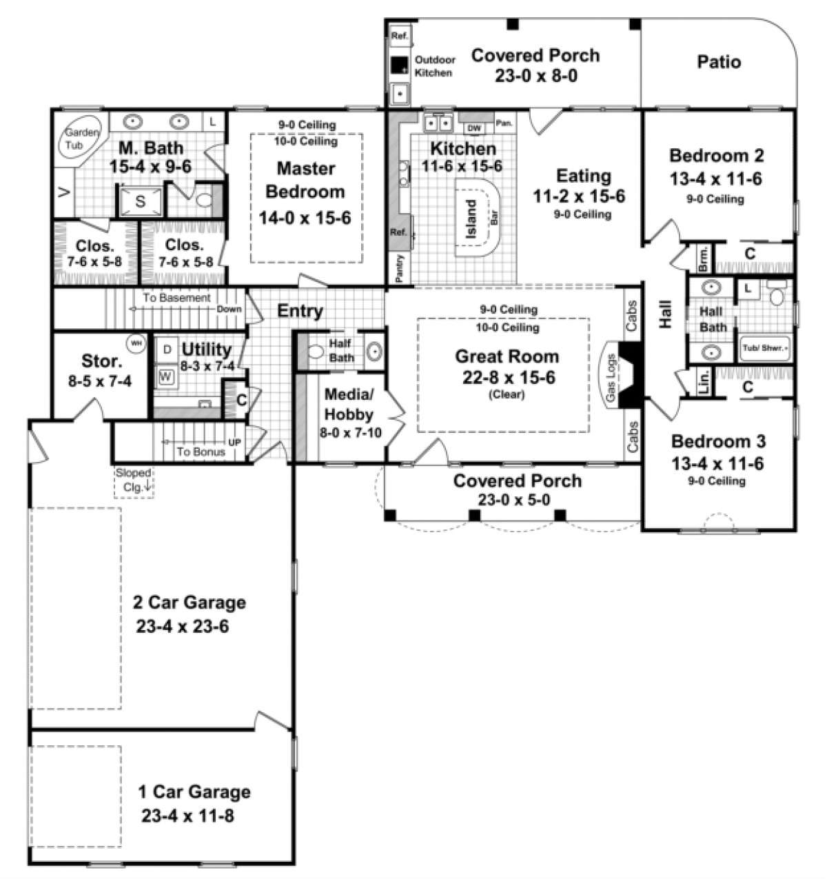 Main Floor for House Plan #348-00112