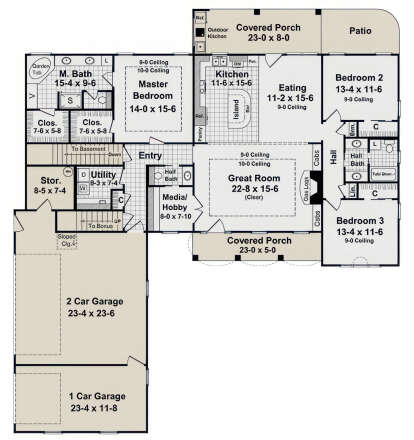 Main Floor for House Plan #348-00112