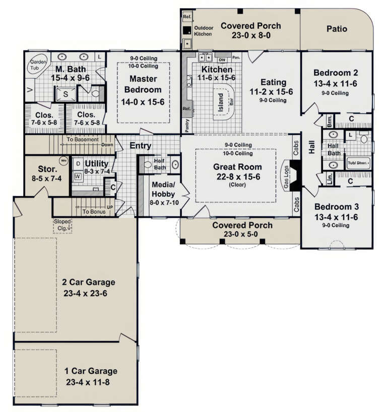 House Plan House Plan #3716 Drawing 1