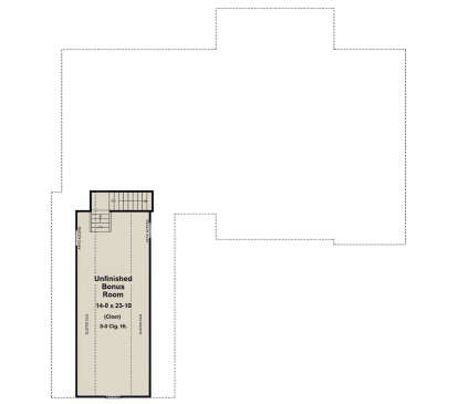 Bonus Room for House Plan #348-00112